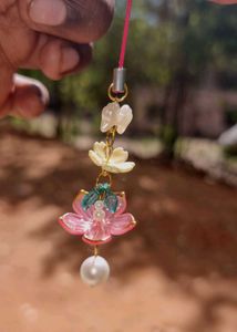 pack of 2 Floral phone Charm Dangle Char