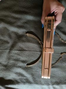 Sparkling Rose Gold Clutch Bag