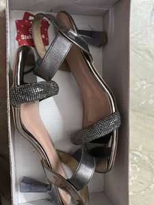 Sparkly Block Heel Sandals