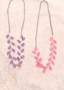 Chic Beaded Leaf Necklaces