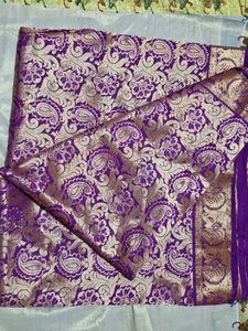 Purple &amp; Gold Silk Saree | Traditional Ethnic Wear