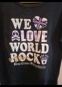 Graphic Print Black T-Shirt