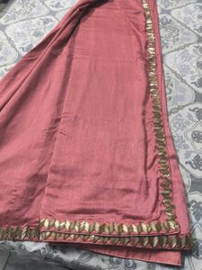 Beautiful Pink Saree with Embellished Border