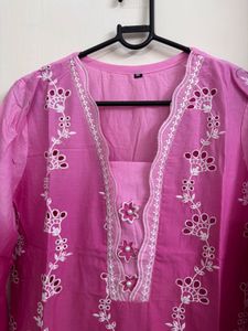 Beautiful Pink Ombre Kurta Set