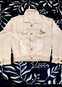 Cream Denim Jacket