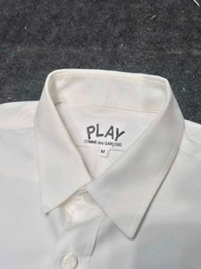 PLAY COMME des GARCONS Red Heart White Shirt | Mad