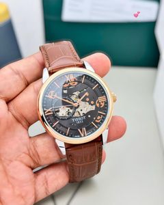 Premium Elegant Tissot Automatic Skeleton Watch