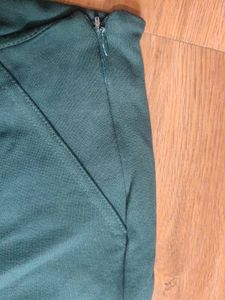 Stylish Teal Wide Leg Cropped Pants