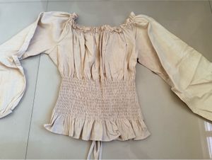 Vintage Inspired Lace-Up Blouse