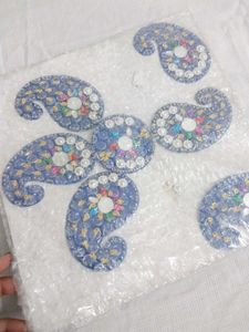 Acrylic Blue Rangoli set