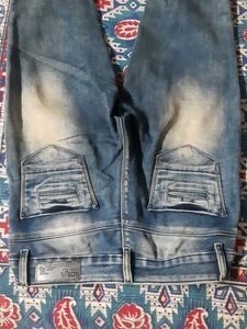 Blue Wash Denim Jeans
