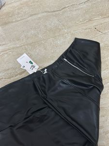 Black Faux Leather Pants