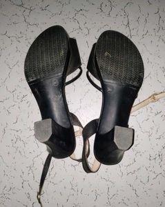 Elegant Black Heels with Ankle Strap