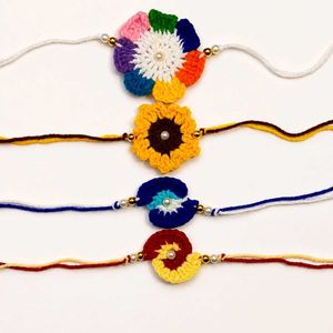Handmade Crochet Rakhi Bracelets