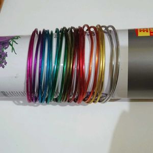 Vibrant Bangle Set - Multi-Color