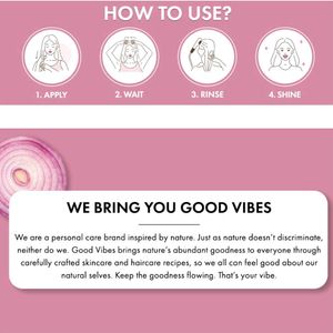 Good Vibes Onion Hair Fall Control Mask