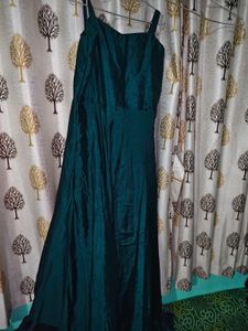 Elegant Teal Ethnic Gown