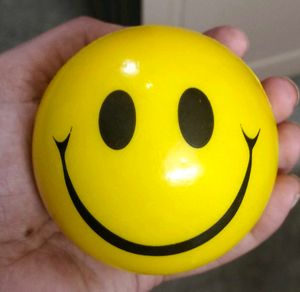 Set of 2 Yellow Smiley Stress Balls