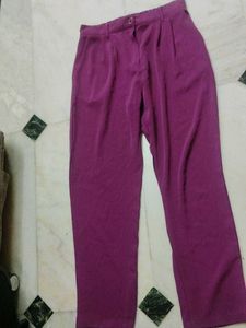 Women's Purple Palazzo Pants