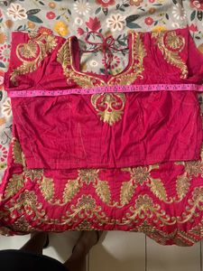 Elegant Pink Embroidered Lehenga Choli