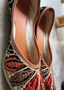 Embroidered Juttis - Women's Flats