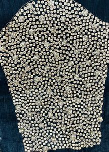 Embellished Black Blouse Piece