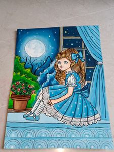 Charming Girl by The Window Artwork