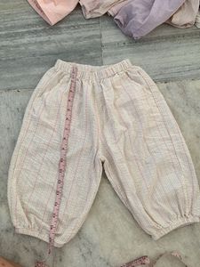 Striped Gauze Pants
