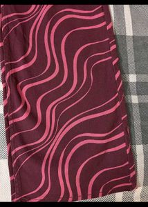 y2k grunge plum Wide Leg Swirl Printed jeans