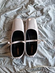 Ballet Flats with Ankle Strap