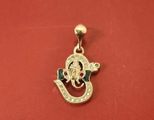 Ganesha Om Pendant Necklace Charm