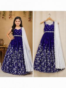 Beautiful Yellow Embroidered Lehenga Set