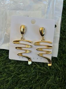 Chic Gold-Tone Statement Earrings
