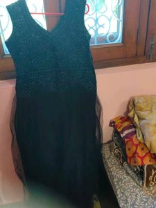 Sparkling Black Ethnic Gown