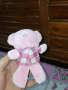 Cute Pink Teddy Bear Keychain 🎀🧸
