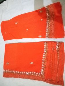 Unstich Lahenga Blouse Piece And Dupatta Fabric