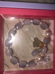 Cute Beaded Bracelets with Charms set 6