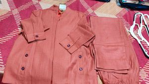 Elegant Terracotta Blazer Set