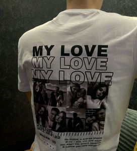 Black Graphic T-Shirt "My Love"