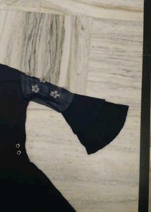 Elegant Navy Blue Embroidered Kurta