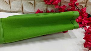Carolina herrera Green Polka Dot Clutch Bag