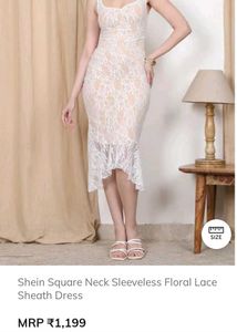 White Lace Sheath Dress