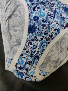 Blue Floral Briefs