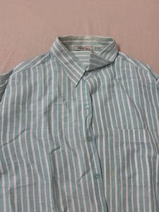 Striped Long Sleeve Button-Up Shirt