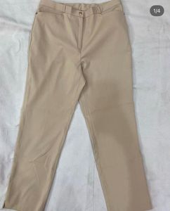 Classic Beige Straight Leg Pants