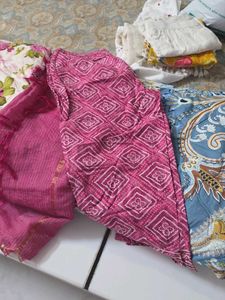 Vibrant Pink Bandhani Kurta