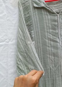 Aurelia Sage Green Kurta | Size XL