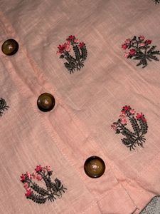 Embroidered Pink tshirt