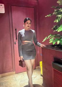 Grey bodycon dress