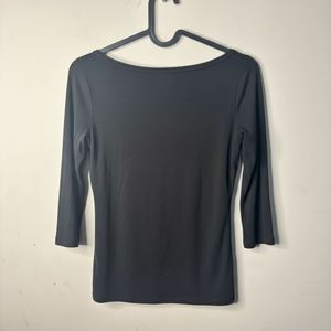 Classic Black 3/4 Sleeve Top